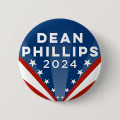 Badge Rond 5 Cm Dean Phillips 2024 (Devant)