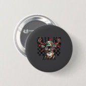 Badge Rond 5 Cm Dear Hunting Valentines Day Call Me Dude Valentine (Devant & derrière)