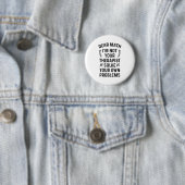 Badge Rond 5 Cm Dear Math Solve Your Own Problems Funny Quote Humo (En situation)