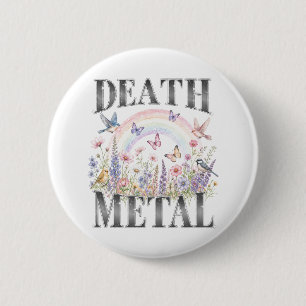 Badge Rond 5 Cm Death Metal