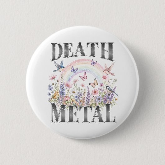 Badge Rond 5 Cm Death Metal (Devant)