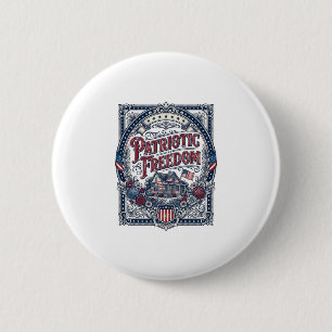 Badge Rond 5 Cm Débardeur graphique vectoriel de jardin de campagn