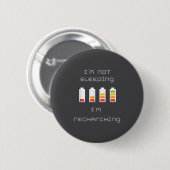 Badge Rond 5 Cm Débranché & Énergisé_ Conception de batterie c (Devant & derrière)