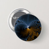 Badge Rond 5 Cm Déchirer des gelées - Art Fractal (Devant & derrière)