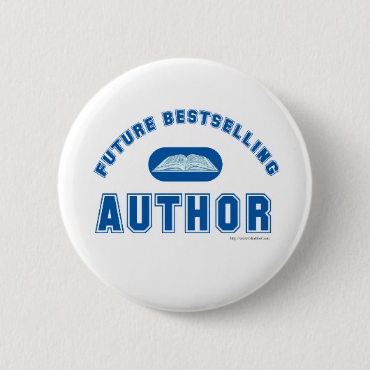 Badge Rond 5 Cm Déclaration de l'auteur Cool de Future Bestseller (Devant)