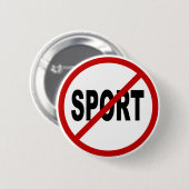 Badge Rond 5 Cm Déclaration de signe permise par sport de /No de (Devant & derrière)