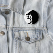 Badge Rond 5 Cm Deco mod woman (En situation)