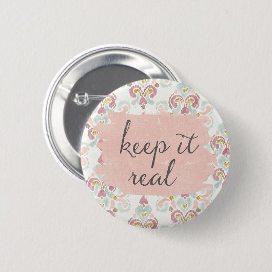 Badge Rond 5 Cm Deco mou III | le maintiennent vrai (Devant & derrière)