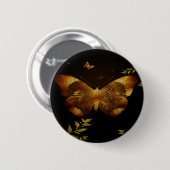Badge Rond 5 Cm Découpe à papillon en fer (Devant & derrière)