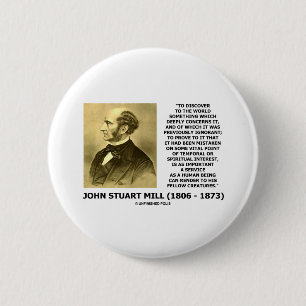 Badge Rond 5 Cm Découvrez à la citation d'êtres humains de service