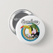 Badge Rond 5 Cm Découvrez le logo de Paradise Travel (Devant & derrière)