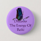 Badge Rond 5 Cm Découvrez L'Énergie Du Reiki (Devant)