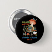 Badge Rond 5 Cm Découvrez une histoire, programme de lecture estiv (Devant & derrière)