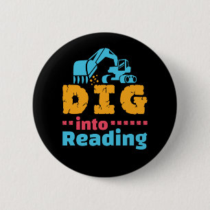 Badge Rond 5 Cm Découvrir La Lecture Cute Teacher Mois Librairie