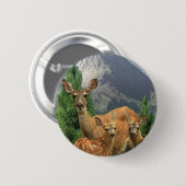 Badge Rond 5 Cm Deer art (Devant & derrière)