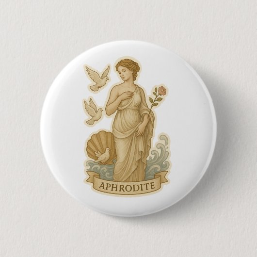 Badge Rond 5 Cm Déesse de l'Amour (Devant)