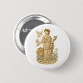 Badge Rond 5 Cm Déesse de l'Amour (Devant & derrière)