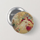 Badge Rond 5 Cm Déesse de Redhead (Devant & derrière)
