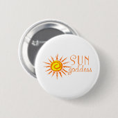 Badge Rond 5 Cm Déesse de Sun (Devant & derrière)