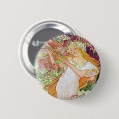 Badge Rond 5 Cm Déesse du printemps (Devant & derrière)