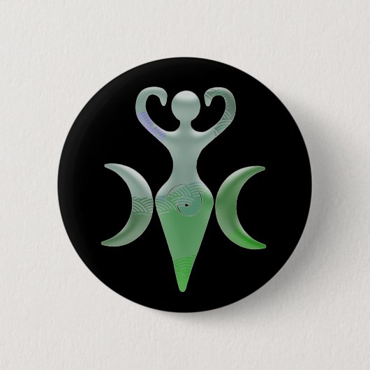 Badge Rond 5 Cm Déesse triple (Devant)