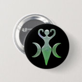 Badge Rond 5 Cm Déesse triple (Devant & derrière)