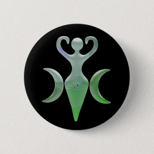 Badge Rond 5 Cm Déesse triple