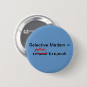 Badge Rond 5 Cm Défaut De Refus (Devant & derrière)