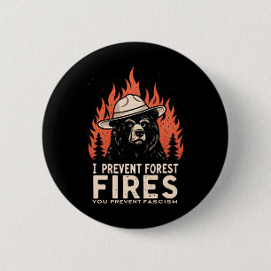 Badge Rond 5 Cm Défendre la démocratie - Prévenir le fascisme