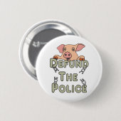 Badge Rond 5 Cm Défendre La Police (Devant & derrière)