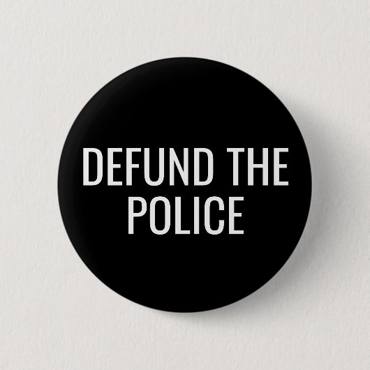 Badge Rond 5 Cm Défendre La Police Black Lives Mattest (Devant)