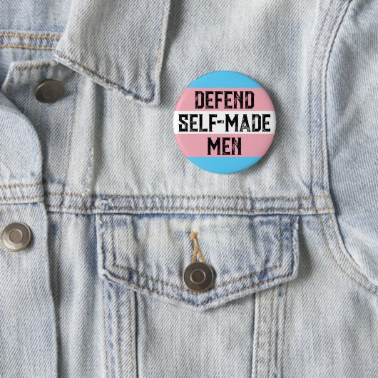 Badge Rond 5 Cm défendre les trans (En situation)