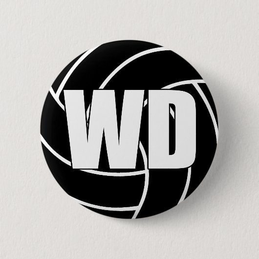 Badge Rond 5 Cm Défense de l'aile de Netball WD (Devant)
