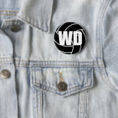 Badge Rond 5 Cm Défense de l'aile de Netball WD (En situation)