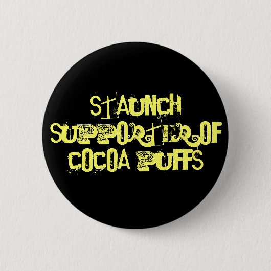 Badge Rond 5 Cm Défenseur dévoué des souffles de cacao (Devant)