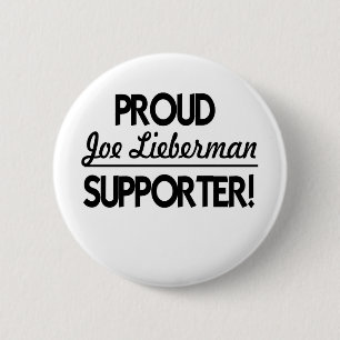 Badge Rond 5 Cm Défenseur fier de Joe Lieberman !