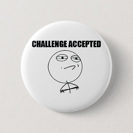 Badge Rond 5 Cm Défi admis (Devant)