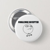 Badge Rond 5 Cm Défi admis (Devant & derrière)