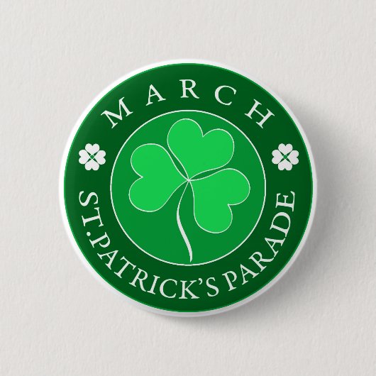 Badge Rond 5 Cm Défilé de mars Patrick (Devant)