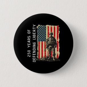 Badge Rond 5 Cm Défilé patriotique de l'armée américaine pour le 2