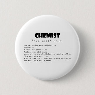 Badge Rond 5 Cm Définition de chimiste