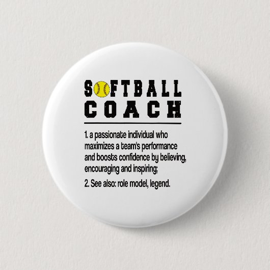 Badge Rond 5 Cm Définition de Coach Softll Coaching Softll (Devant)