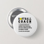 Badge Rond 5 Cm Définition de Coach Softll Coaching Softll (Devant & derrière)