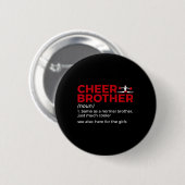 Badge Rond 5 Cm Définition de frère de cheer drôle (Devant & derrière)