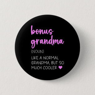Badge Rond 5 Cm Définition de grand-mère bonus jour de la mère nom
