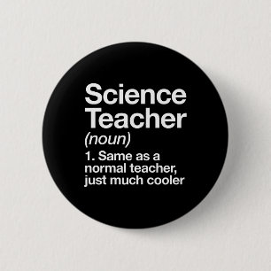 Badge Rond 5 Cm Définition de professeur de science amusante Ck re