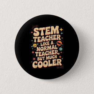 Badge Rond 5 Cm Définition de professeur de Stem Drôle de science 