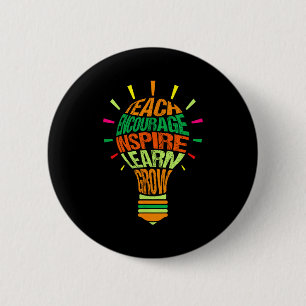 Badge Rond 5 Cm Définition d'inspiration pour enseignant Ampoule c