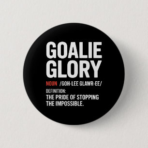 Badge Rond 5 Cm Définition drôle de hockey sur glace Joueur de hoc