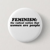 Badge Rond 5 Cm Définition du féminisme (Devant)